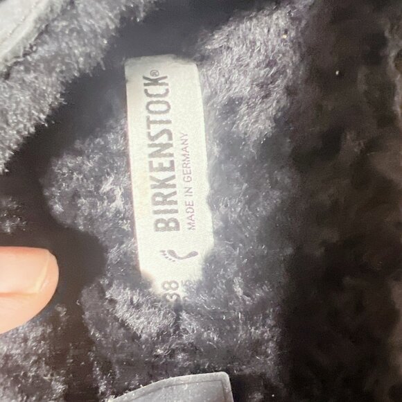 BIRKENSTOCK Madrid Big Buckle Sandal Shearling Black Womens EU 38 US 7- 7.5 - Picture 9 of 9